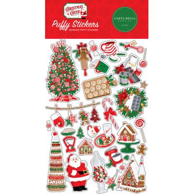 Carta Bella Christmas Cheer Sticker - Puffy Stickers